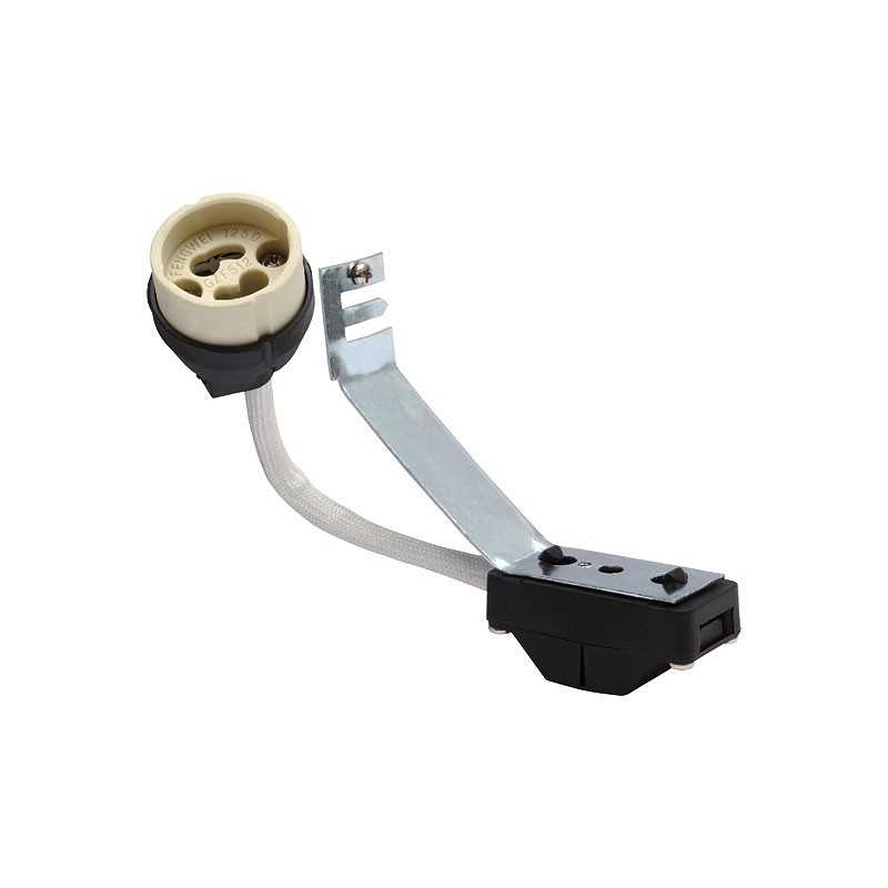 GU10 Fly Lead with Connector Block and Stirrup Bracket