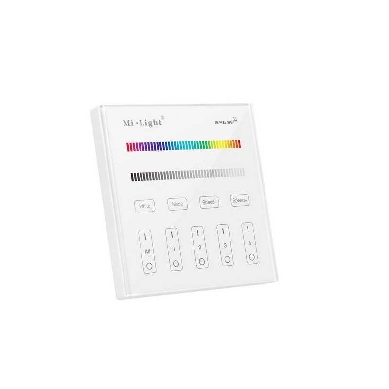 Mi-Light 4-zone RGB/RGBW smart panel remote controller Mi-Light 4-zone RGB/RGBW smart panel remote controller