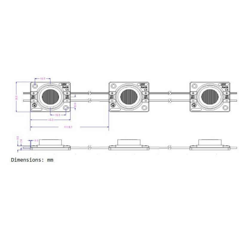 1w led module