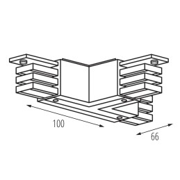 T Connector 'RRL' TEAR Track System