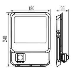 Premium Quality iQ-FL 50w Floodlight With Sensor