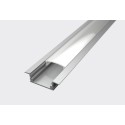 1m Alu Profile for LED Strip - Comes with click in lens - Groove