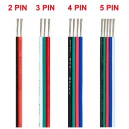 2, 3, 4, 5 core extension wire