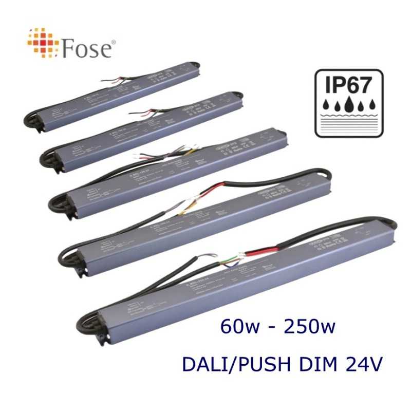 Ultra-thin linear size, DALI-2 / PUSH DIMMING